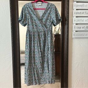 Frank And Oak wrap dress with pockets